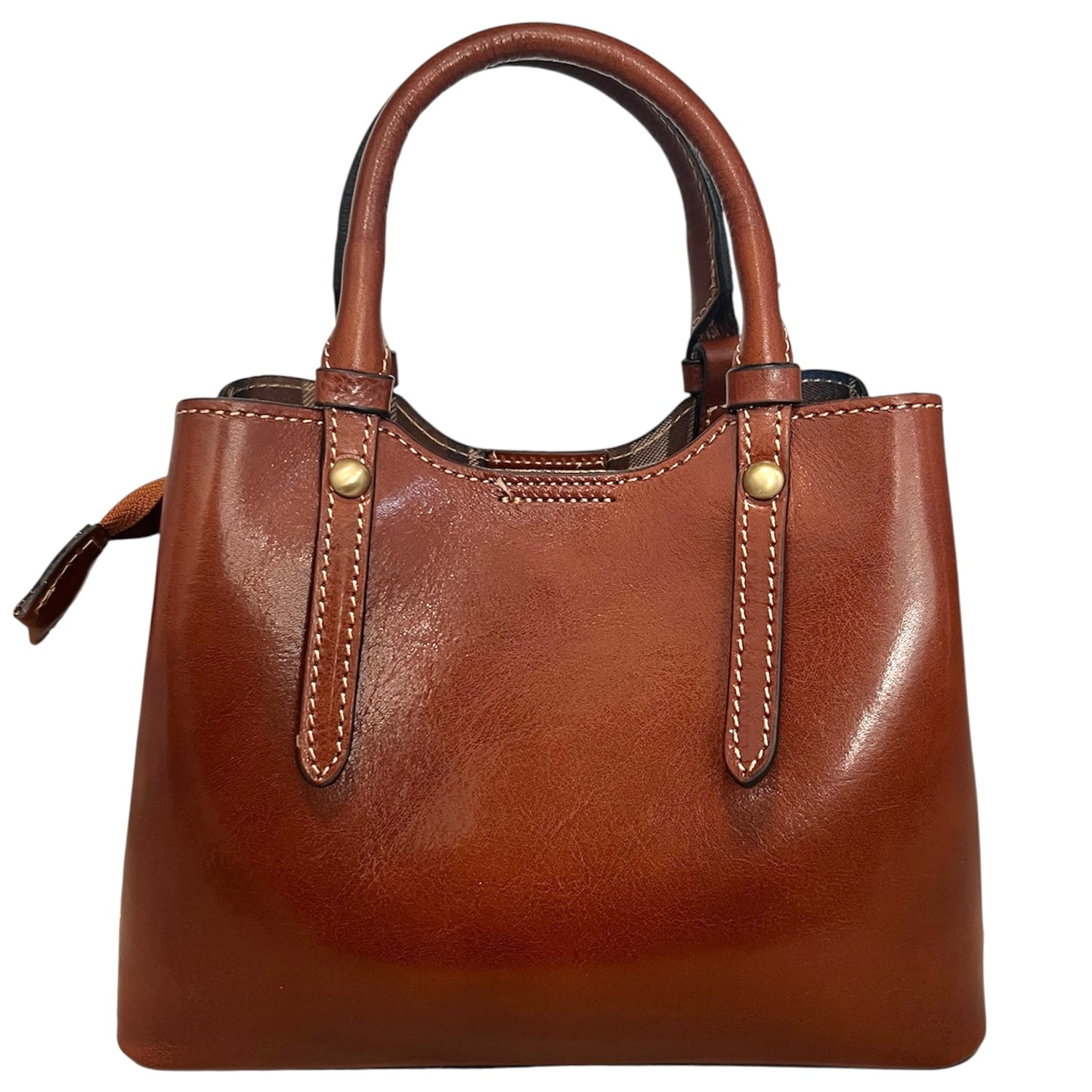 Modarno Borsetta a mano e a tracolla Cindy Pelle Vacchetta 24x11x18 cm