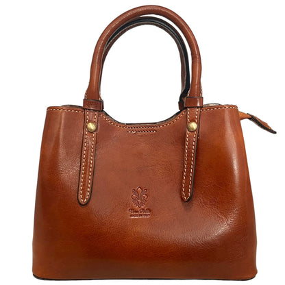 Modarno Borsetta a mano e a tracolla Cindy Pelle Vacchetta 24x11x18 cm