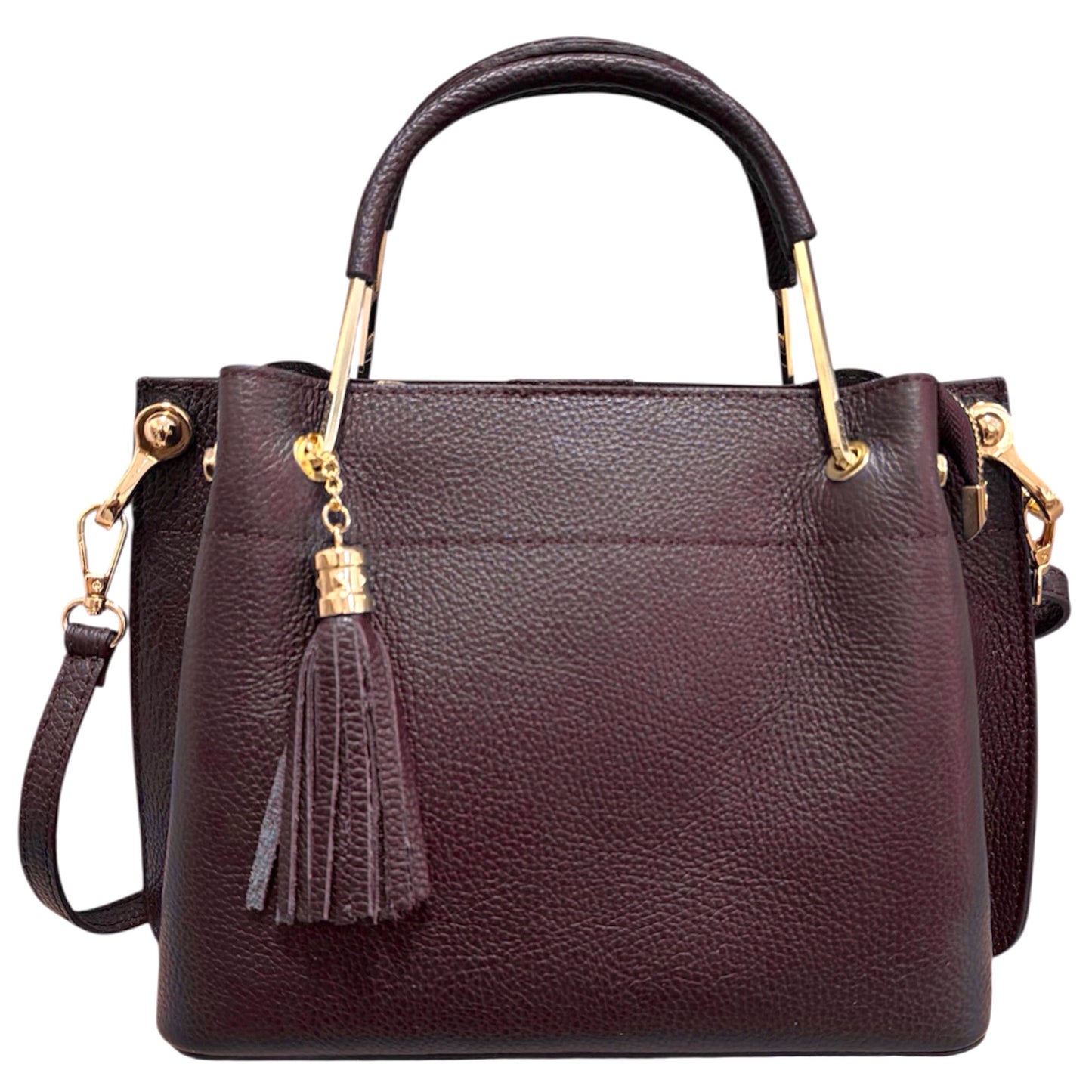 Modarno Borsa donna Secchiello piccola Eva in vera pelle 26x13x21 cm