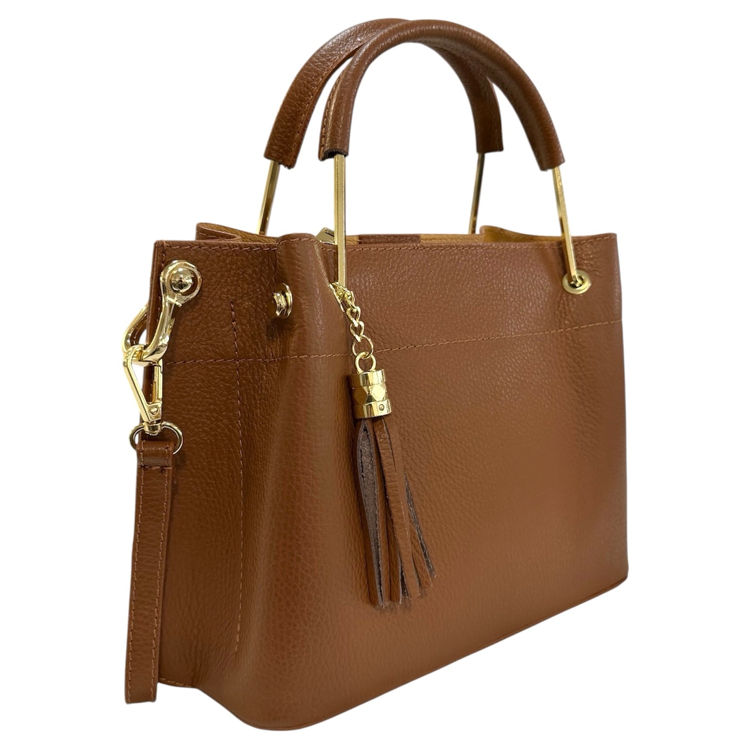 Modarno Borsa donna Secchiello piccola Eva in vera pelle 26x13x21 cm