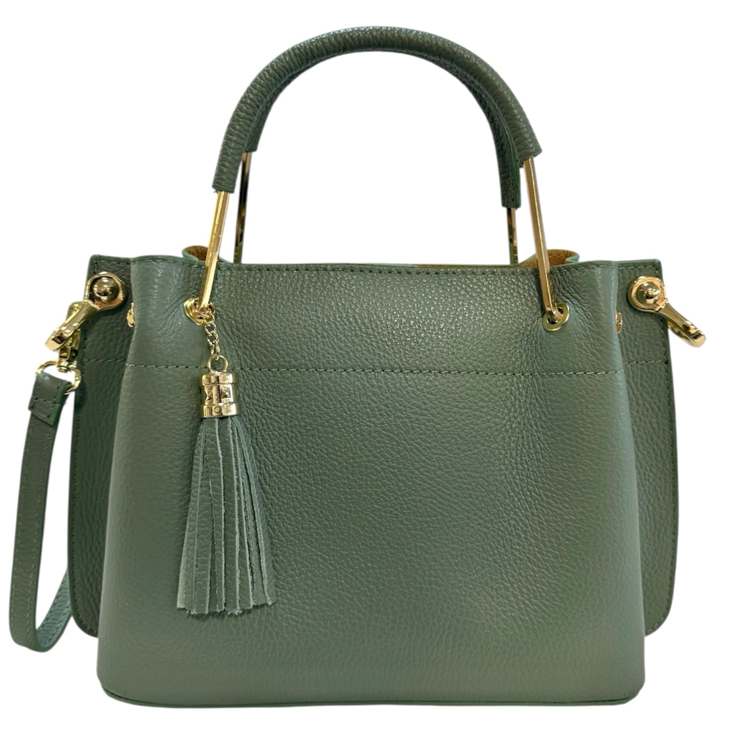 Modarno Borsa donna Secchiello piccola Eva in vera pelle 26x13x21 cm