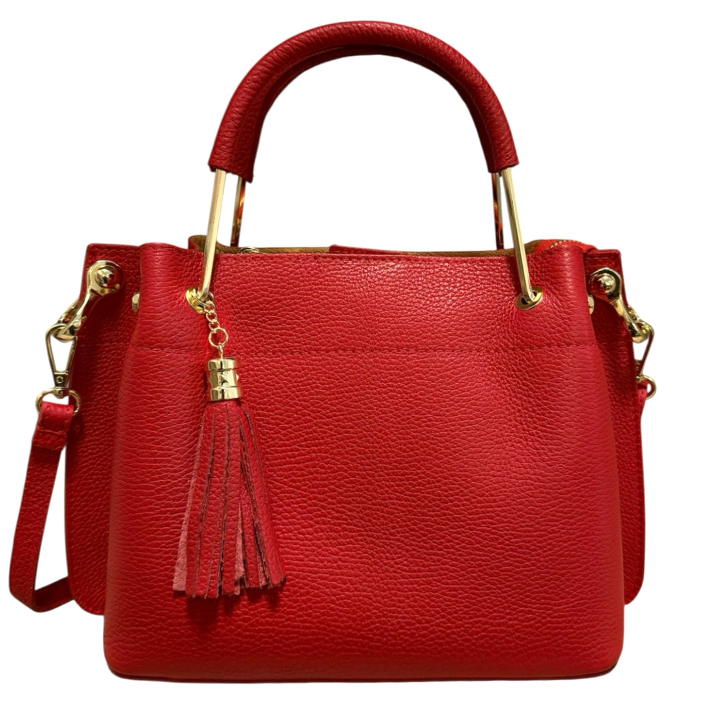 Modarno Borsa donna Secchiello piccola Eva in vera pelle 26x13x21 cm