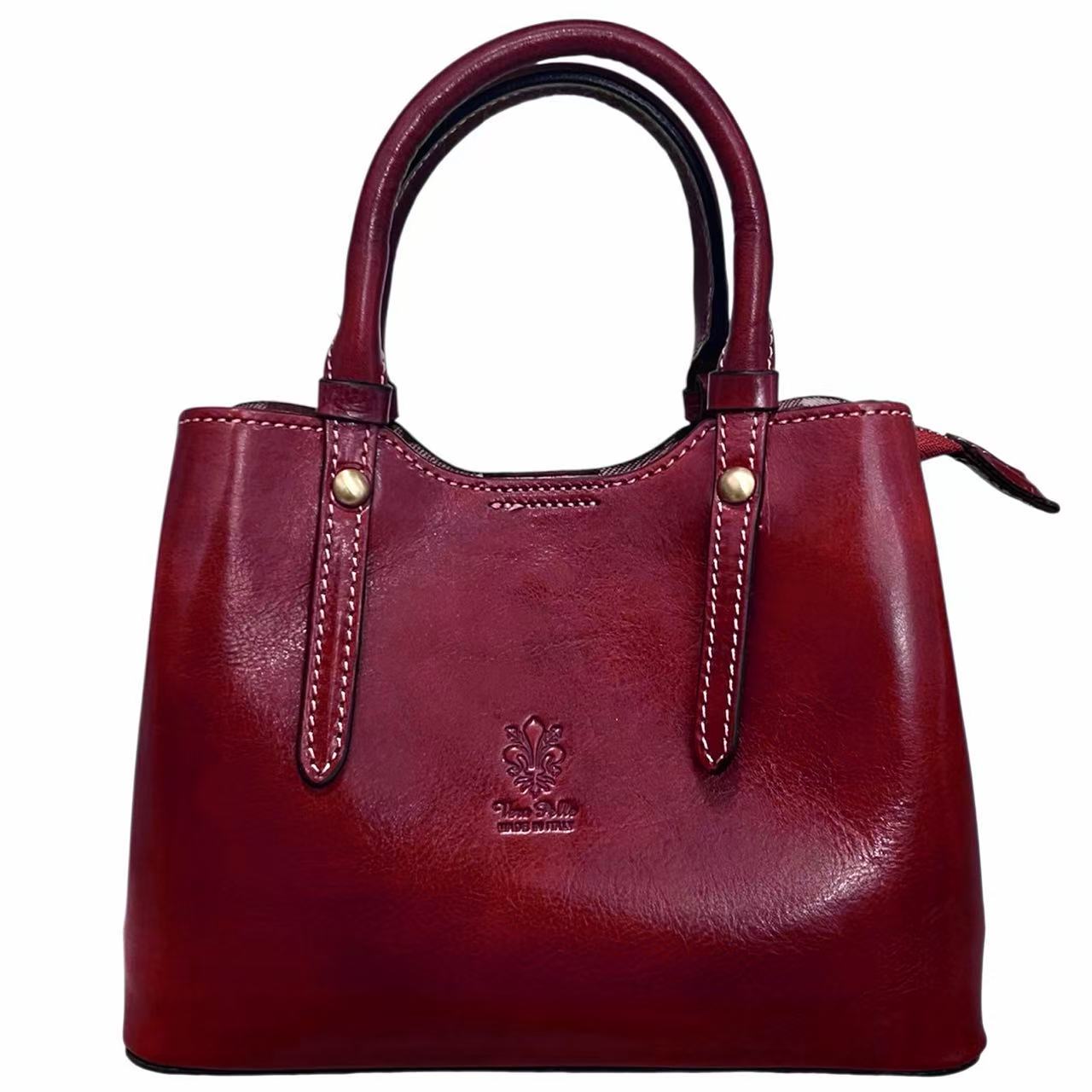 Modarno Borsetta a mano e a tracolla Cindy Pelle Vacchetta 24x11x18 cm