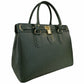 Modarno Borsa Donna Lucchetto a Mano e a tracolla in vera Pelle 37x17x25 cm