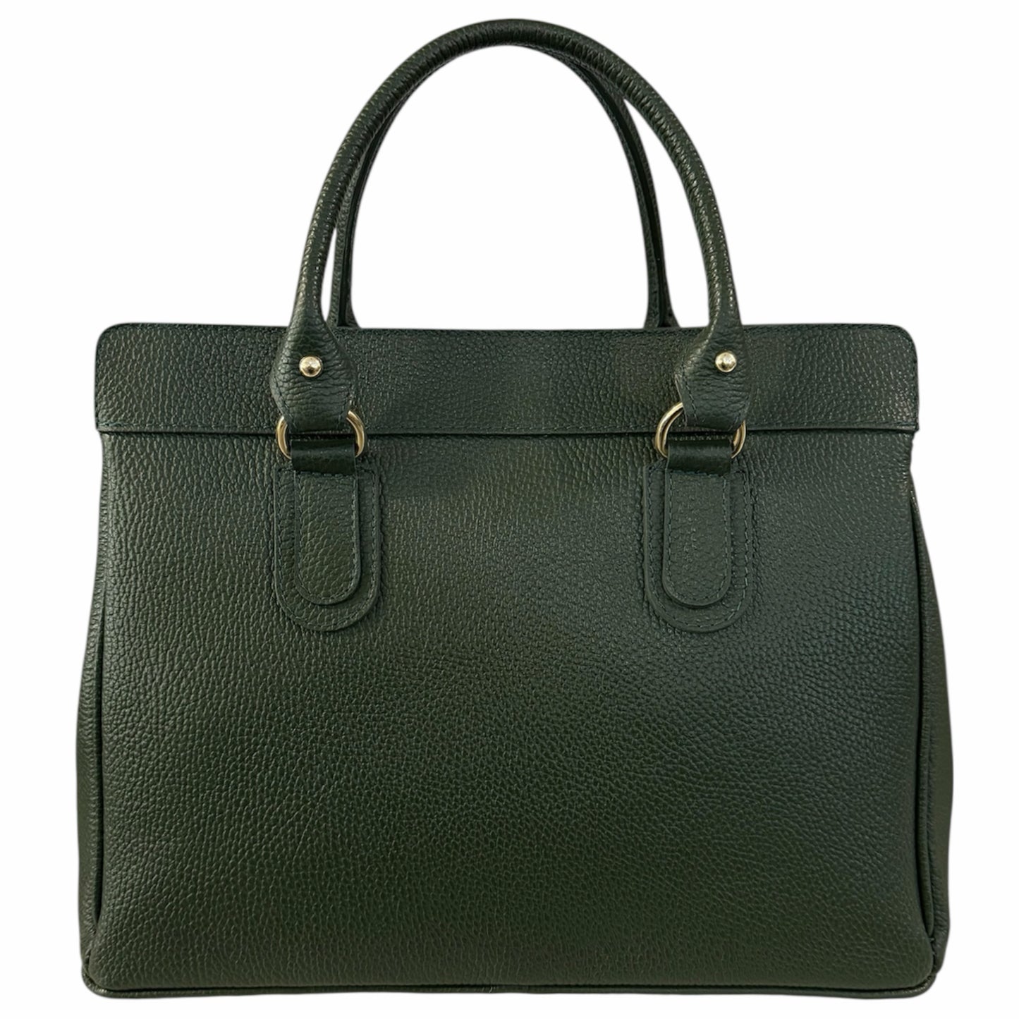 Modarno Borsa Donna Lucchetto a Mano e a tracolla in vera Pelle 37x17x25 cm