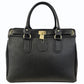 Modarno Borsa Donna Lucchetto a Mano e a tracolla in vera Pelle 37x17x25 cm