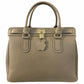 Modarno Borsa Donna Lucchetto a Mano e a tracolla in vera Pelle 37x17x25 cm