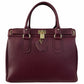 Modarno Borsa Donna Lucchetto a Mano e a tracolla in vera Pelle 37x17x25 cm