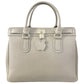 Modarno Borsa Donna Lucchetto a Mano e a tracolla in vera Pelle 37x17x25 cm