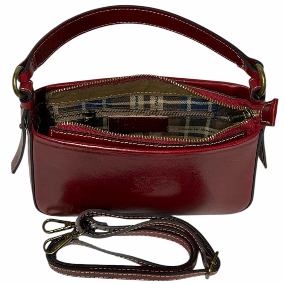 Modarno borsetta donna a mano e tracolla in vera pelle pregiato 22x7,5x14 cm