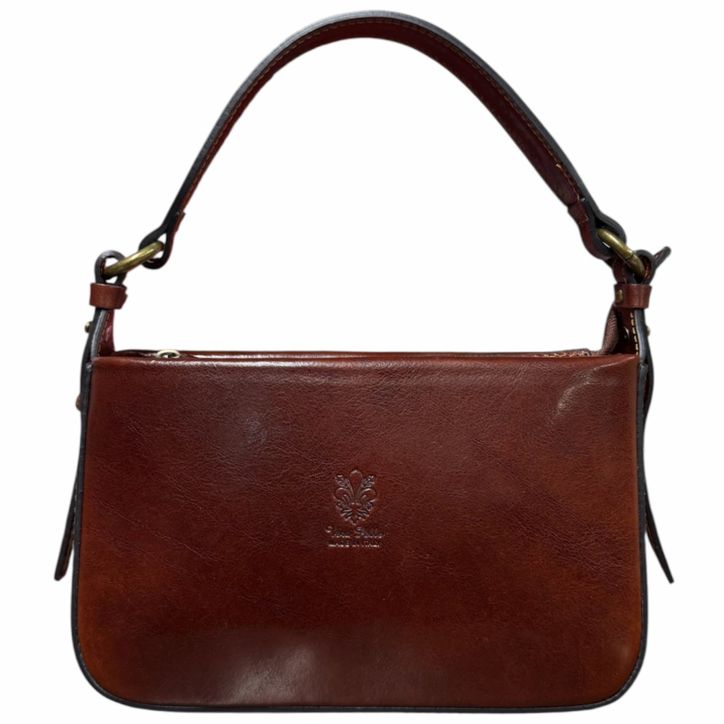 Modarno borsetta donna a mano e tracolla in vera pelle pregiato 22x7,5x14 cm