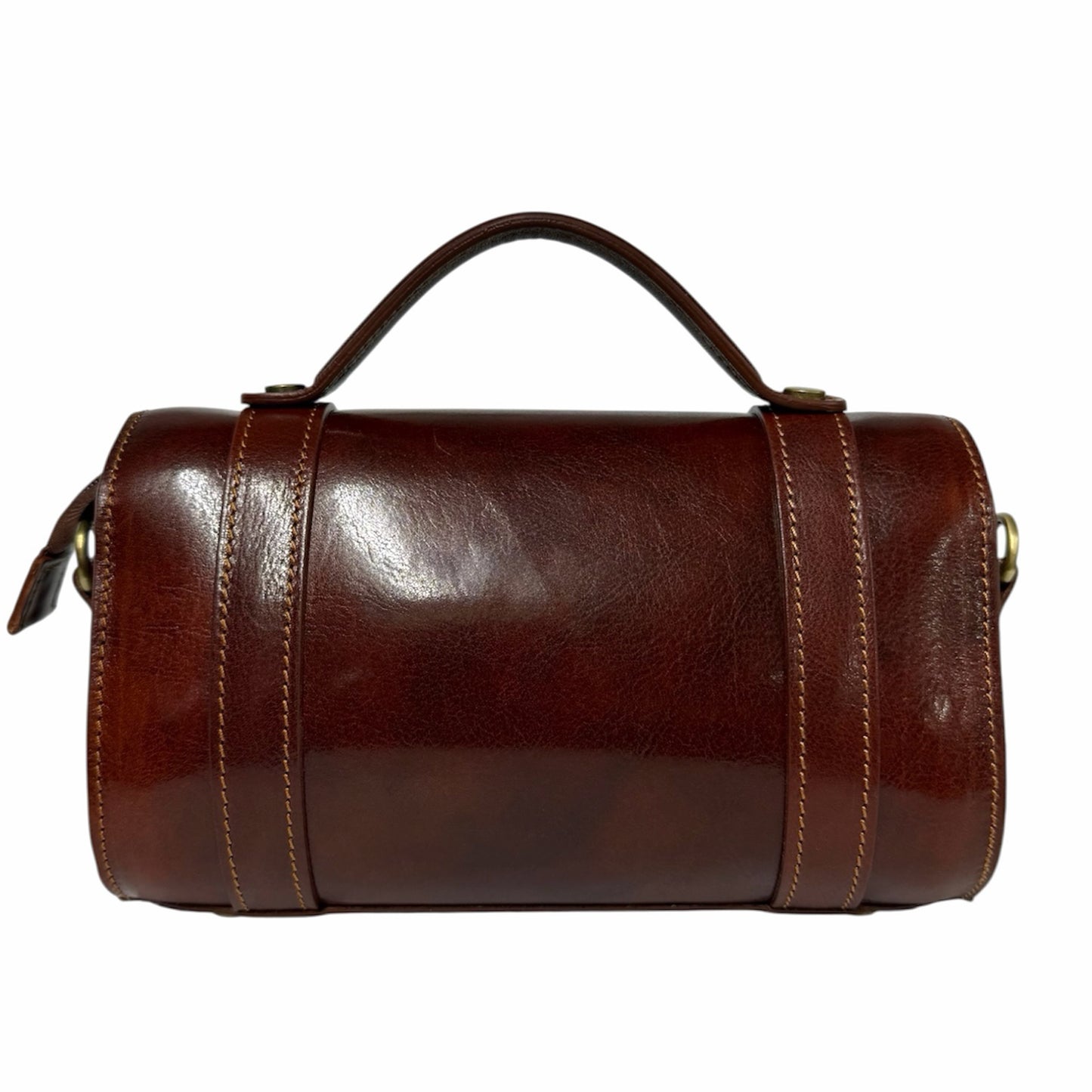 Modarno Borsetta Bauletto Leo in vera pelle naturale 21,5x9,5x13 cm