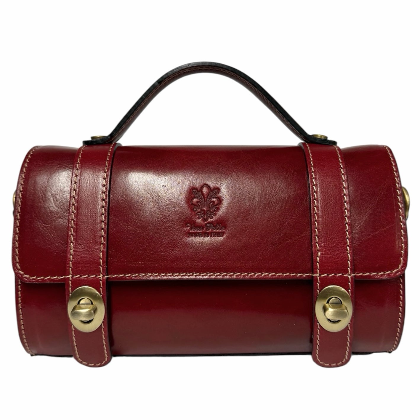 Modarno Borsetta Bauletto Leo in vera pelle naturale 21,5x9,5x13 cm