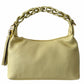 Modarno Borsetta a Mano Piccola In Vera Pelle Made in Italy Con Manico Intrecciato 26x10x16 cm