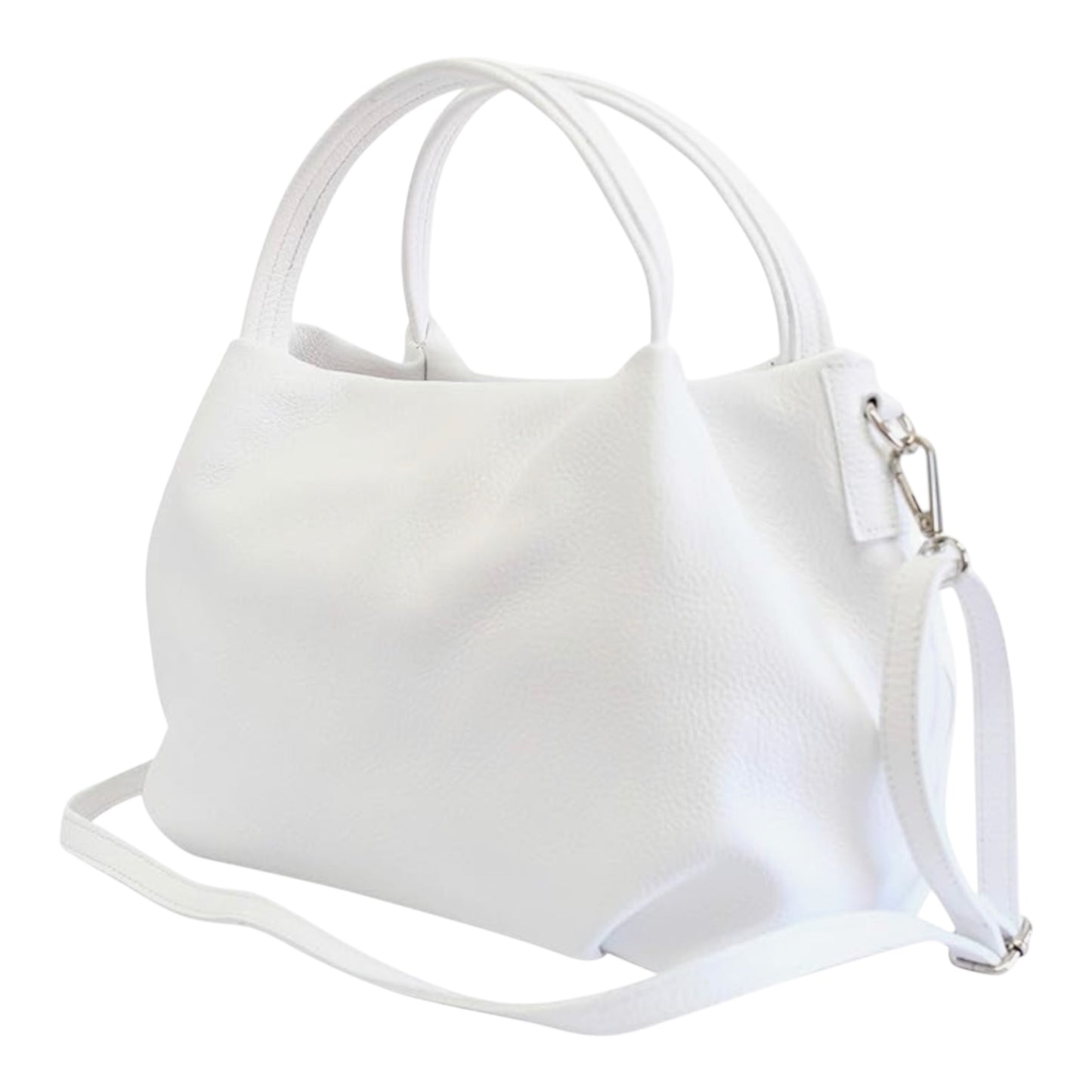 Modarno borsa a mano da donna, borsa a tracolla, borsa a spalla italiana in vera pelle dollaro 25x14x19 cm