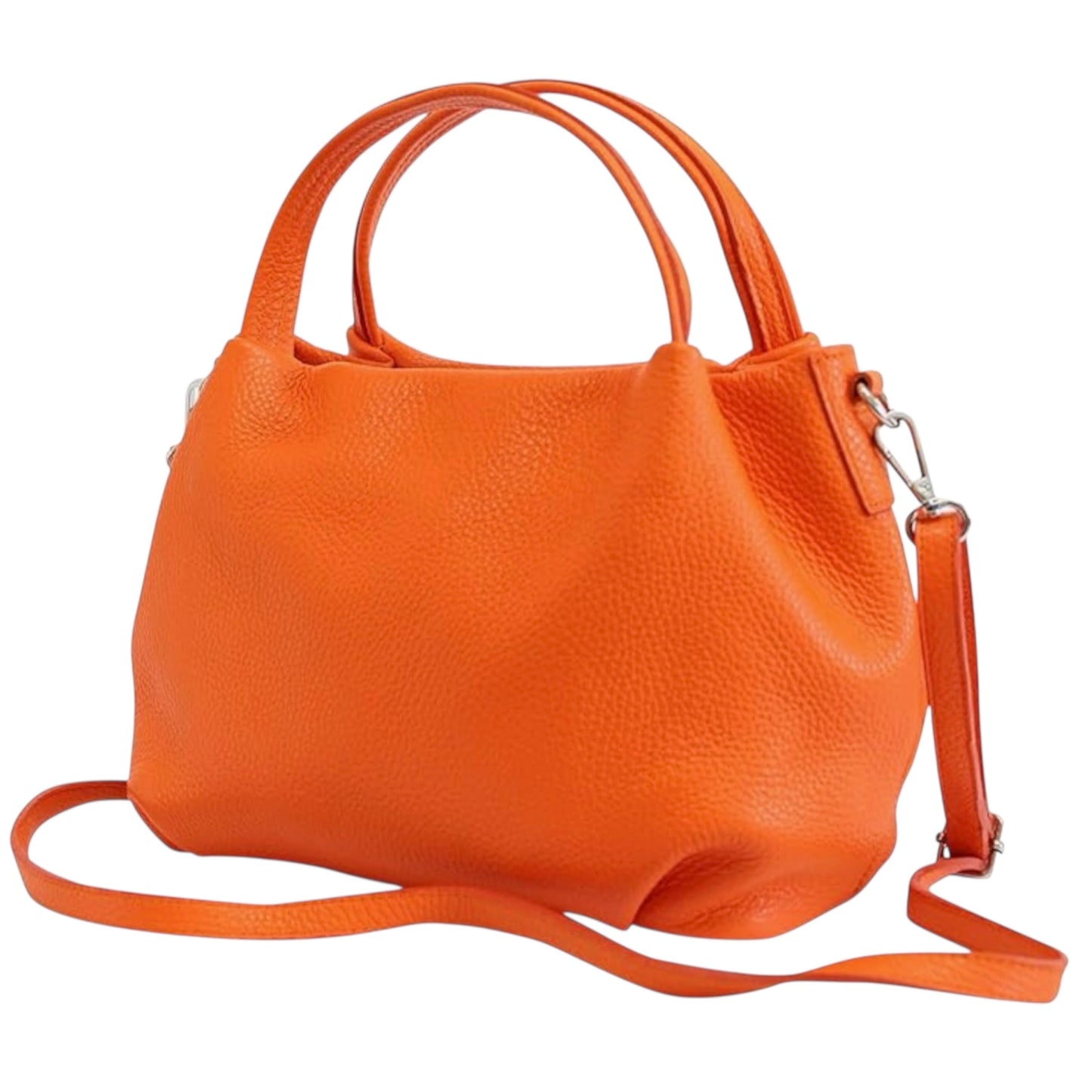 Modarno borsa a mano da donna, borsa a tracolla, borsa a spalla italiana in vera pelle dollaro 25x14x19 cm