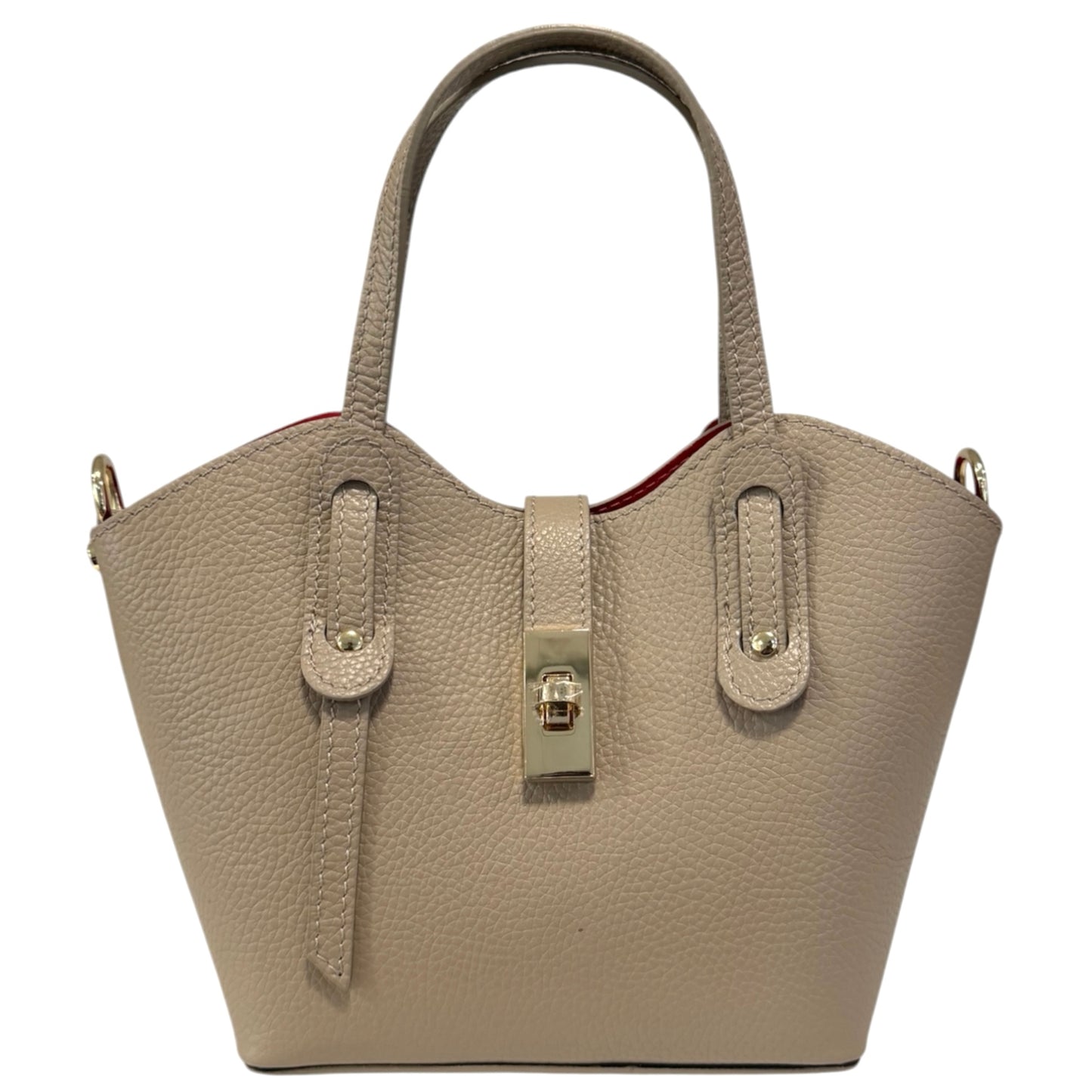 Modarno Borsetta donna a tracolla 'Isabella' in vera Pelle 18x10x20 cm