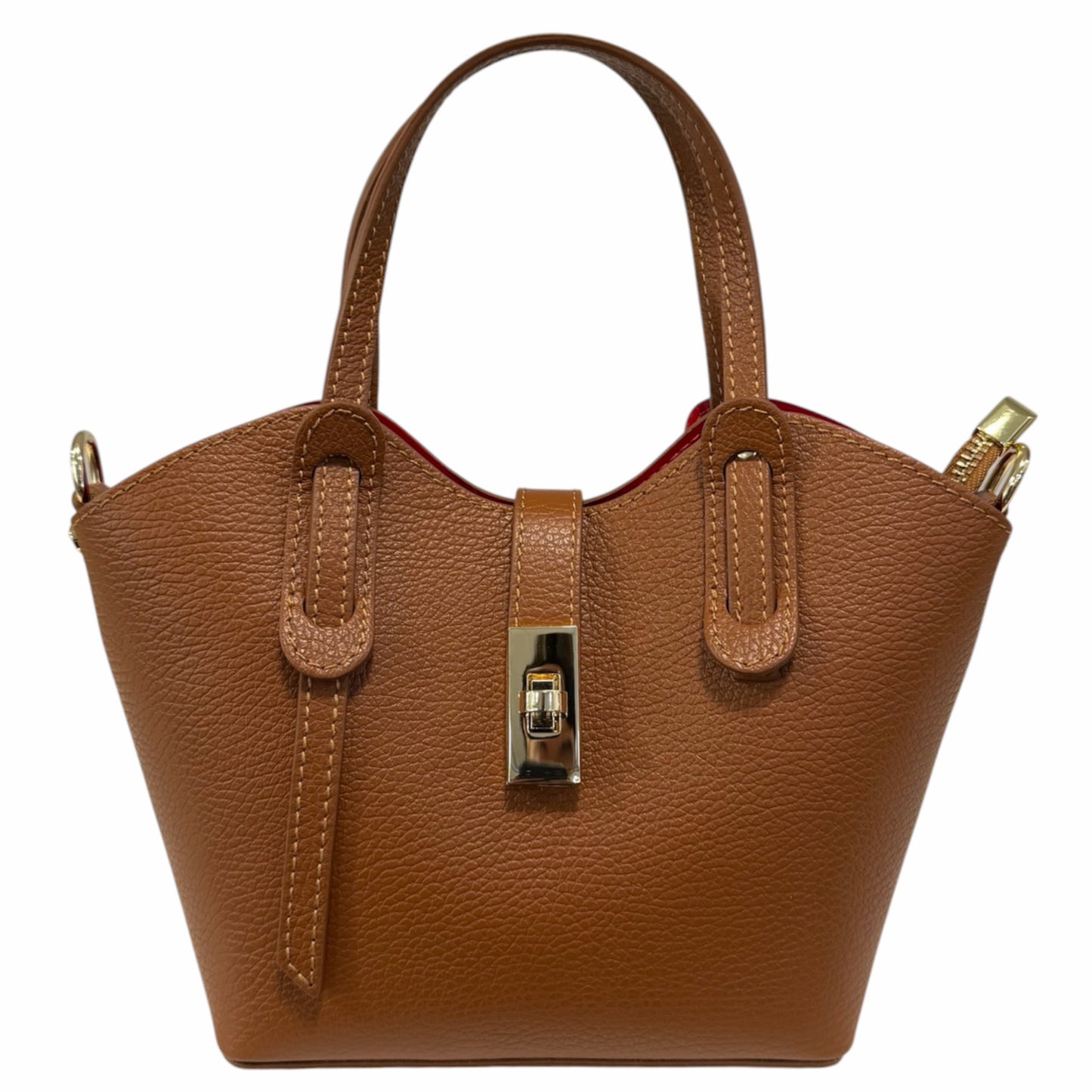 Modarno Borsetta donna a tracolla 'Isabella' in vera Pelle 18x10x20 cm