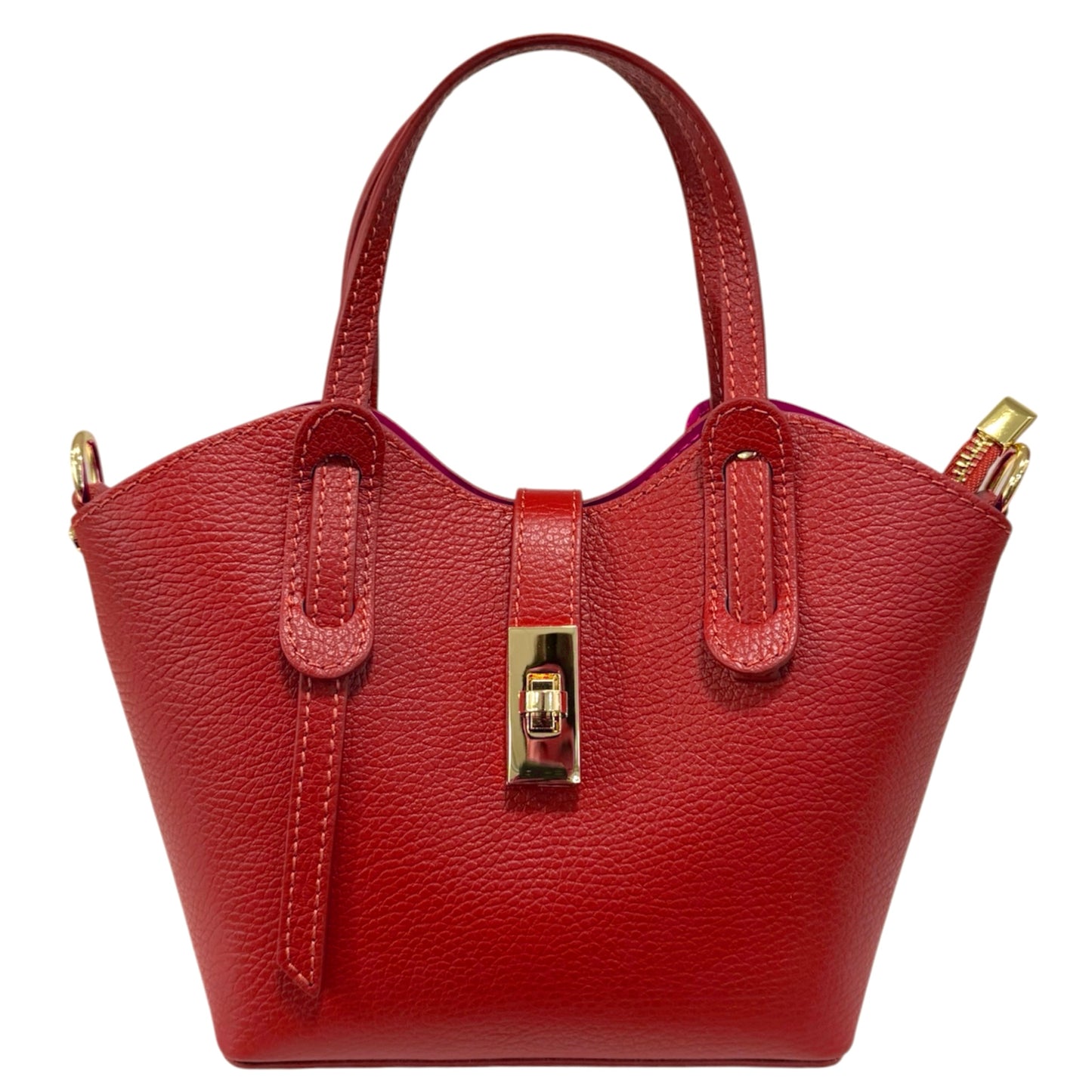 Modarno Borsetta donna a tracolla 'Isabella' in vera Pelle 18x10x20 cm
