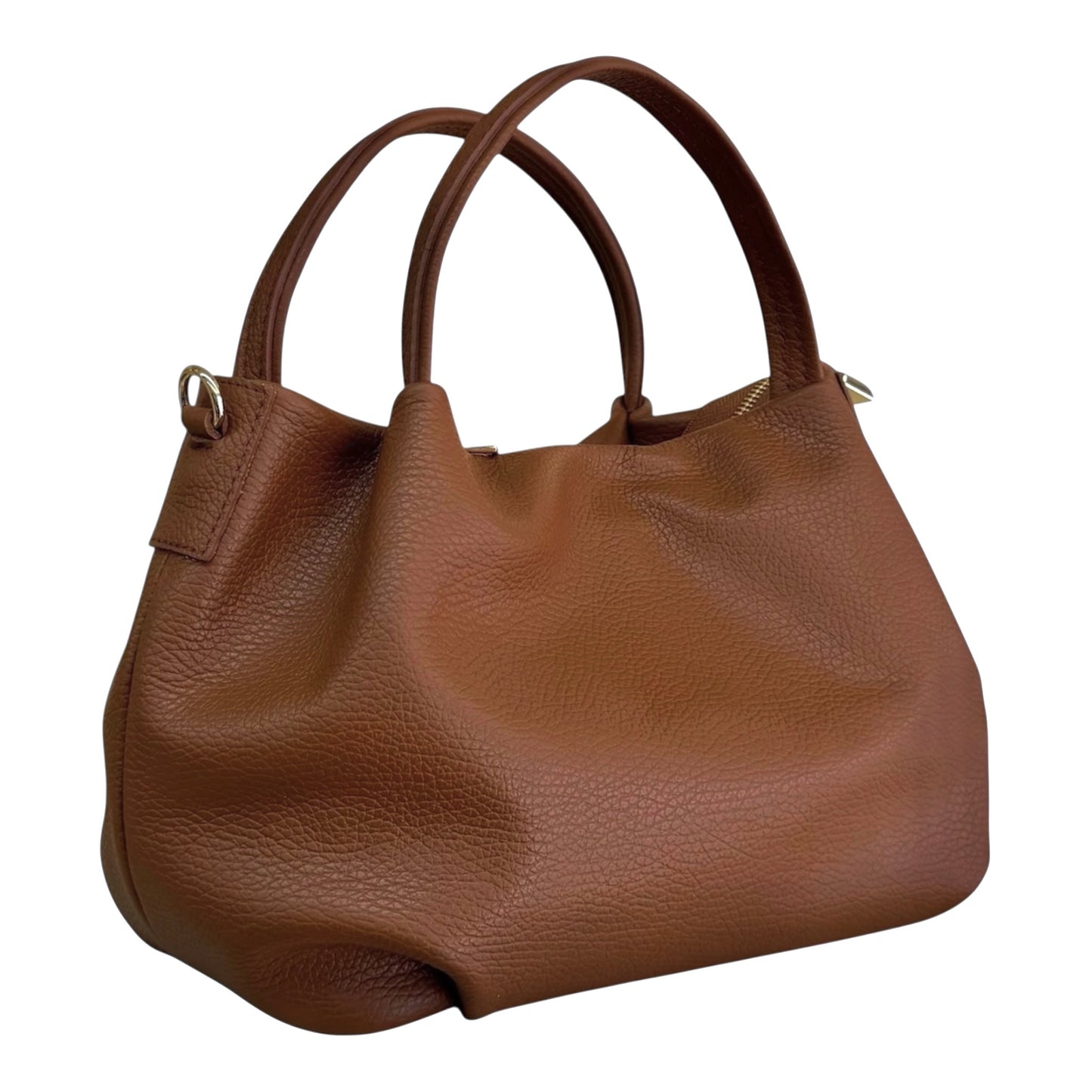 Modarno borsa a mano da donna, borsa a tracolla, borsa a spalla italiana in vera pelle dollaro 25x14x19 cm