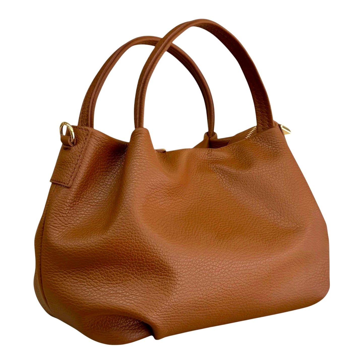 Modarno borsa a mano da donna, borsa a tracolla, borsa a spalla italiana in vera pelle dollaro 25x14x19 cm