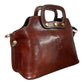 Modarno Borsa donna a mano e a tracolla in vera pelle Pieno Fiore 32x13x20 cm
