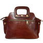 Modarno Borsa donna a mano e a tracolla in vera pelle Pieno Fiore 32x13x20 cm
