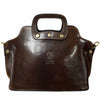 Modarno Borsa donna a mano e a tracolla in vera pelle Pieno Fiore 32x13x20 cm