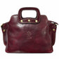 Modarno Borsa donna a mano e a tracolla in vera pelle Pieno Fiore 32x13x20 cm