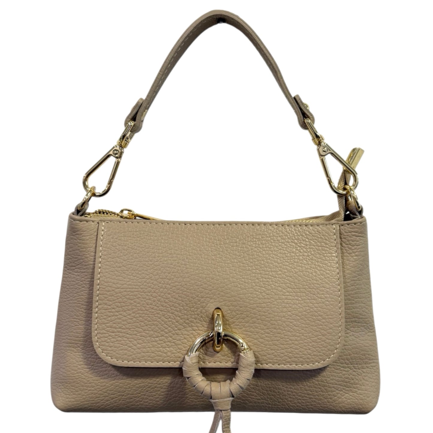 Modarno Borsetta Amelia a Mano e tracolla In Vera Pelle  25x7x15 cm