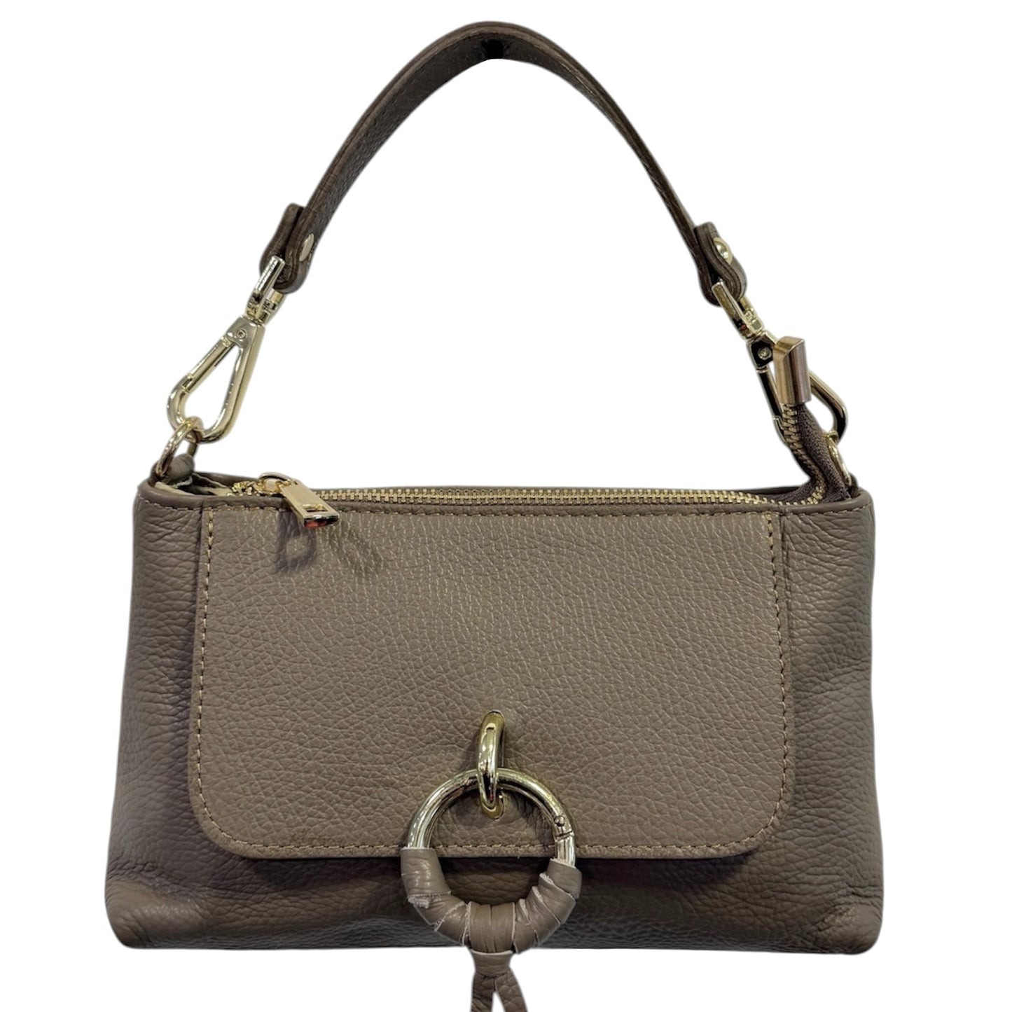 Modarno Borsetta Amelia a Mano e tracolla In Vera Pelle  25x7x15 cm