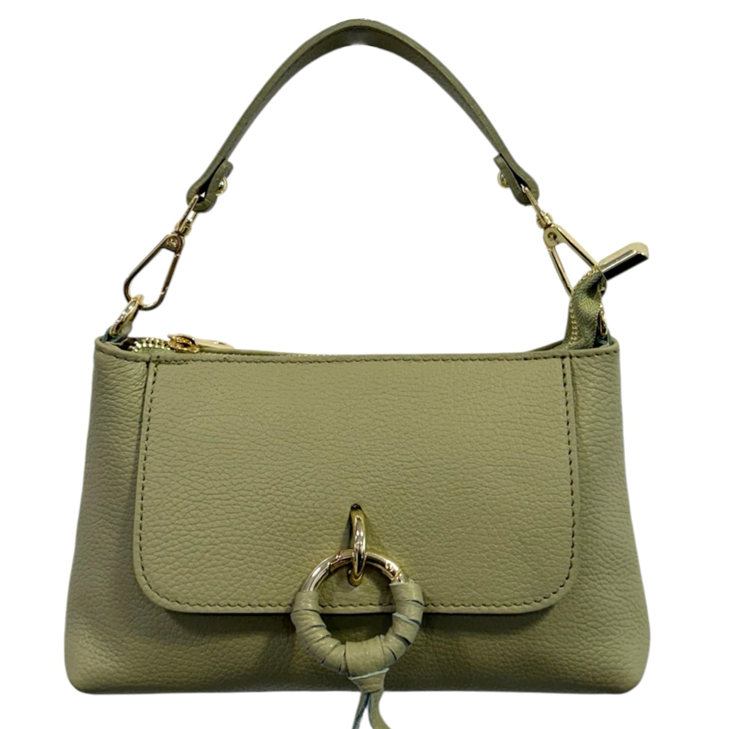 Modarno Borsetta Amelia a Mano e tracolla In Vera Pelle  25x7x15 cm