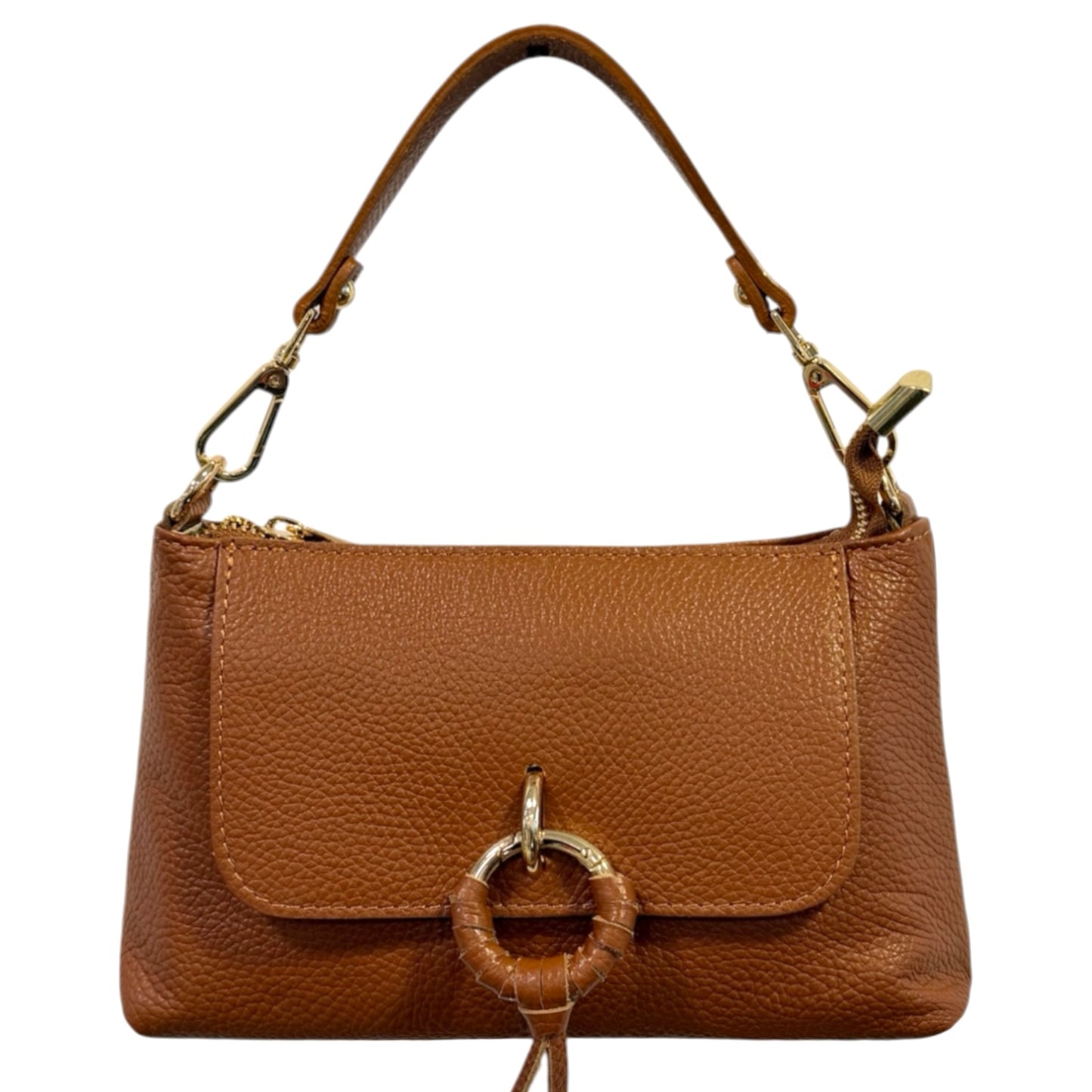 Modarno Borsetta Amelia a Mano e tracolla In Vera Pelle  25x7x15 cm
