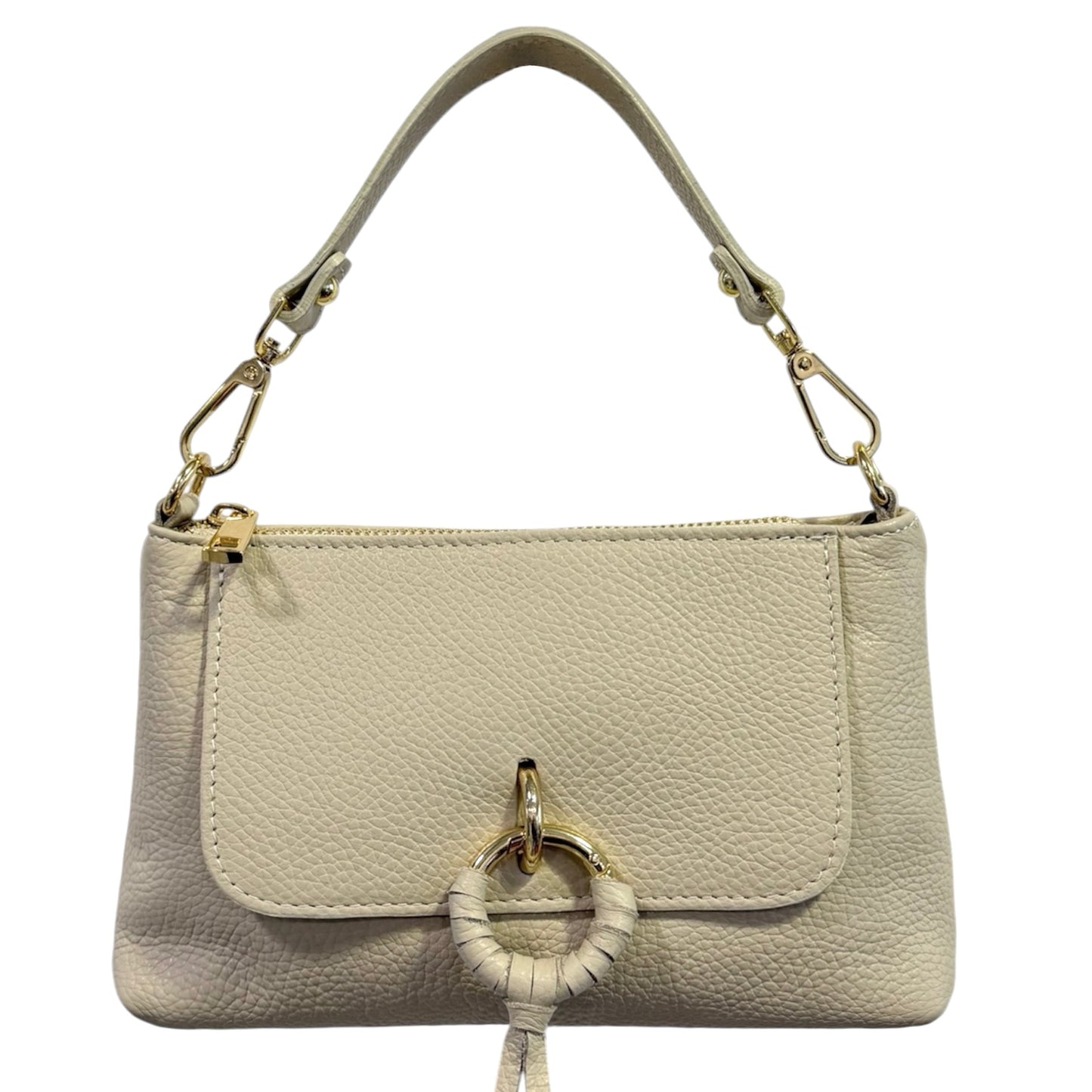 Modarno Borsetta Amelia a Mano e tracolla In Vera Pelle  25x7x15 cm