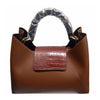 Modarno „Chloe“ Lederhandtasche mit Ponyfellklappe