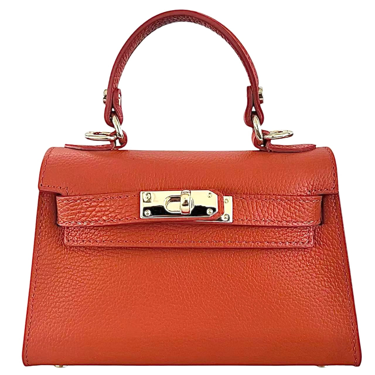 Modarno Borsetta donna "Kelly" in vera pelle Dollaro  21x8x14 cm