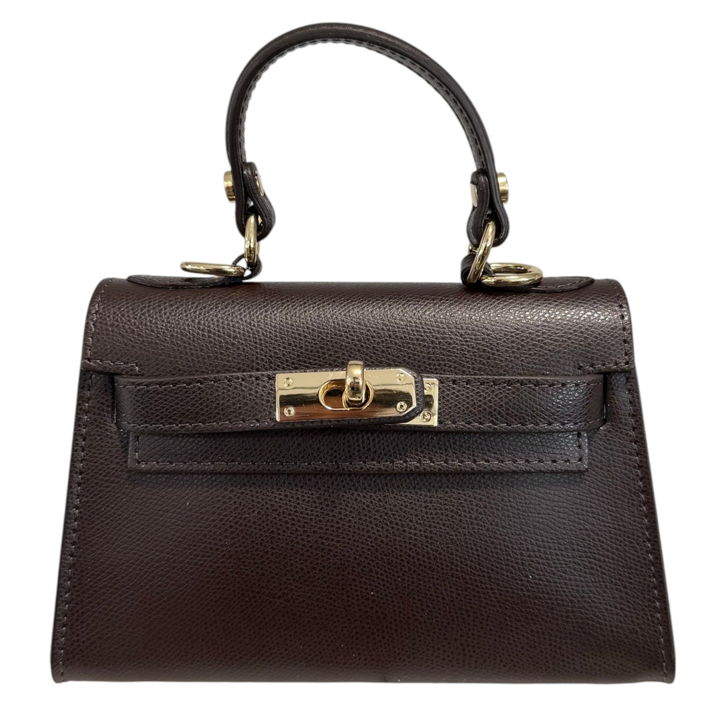 Modarno Borsetta donna "Kelly" in vera pelle Saffiano  21x8x14 cm