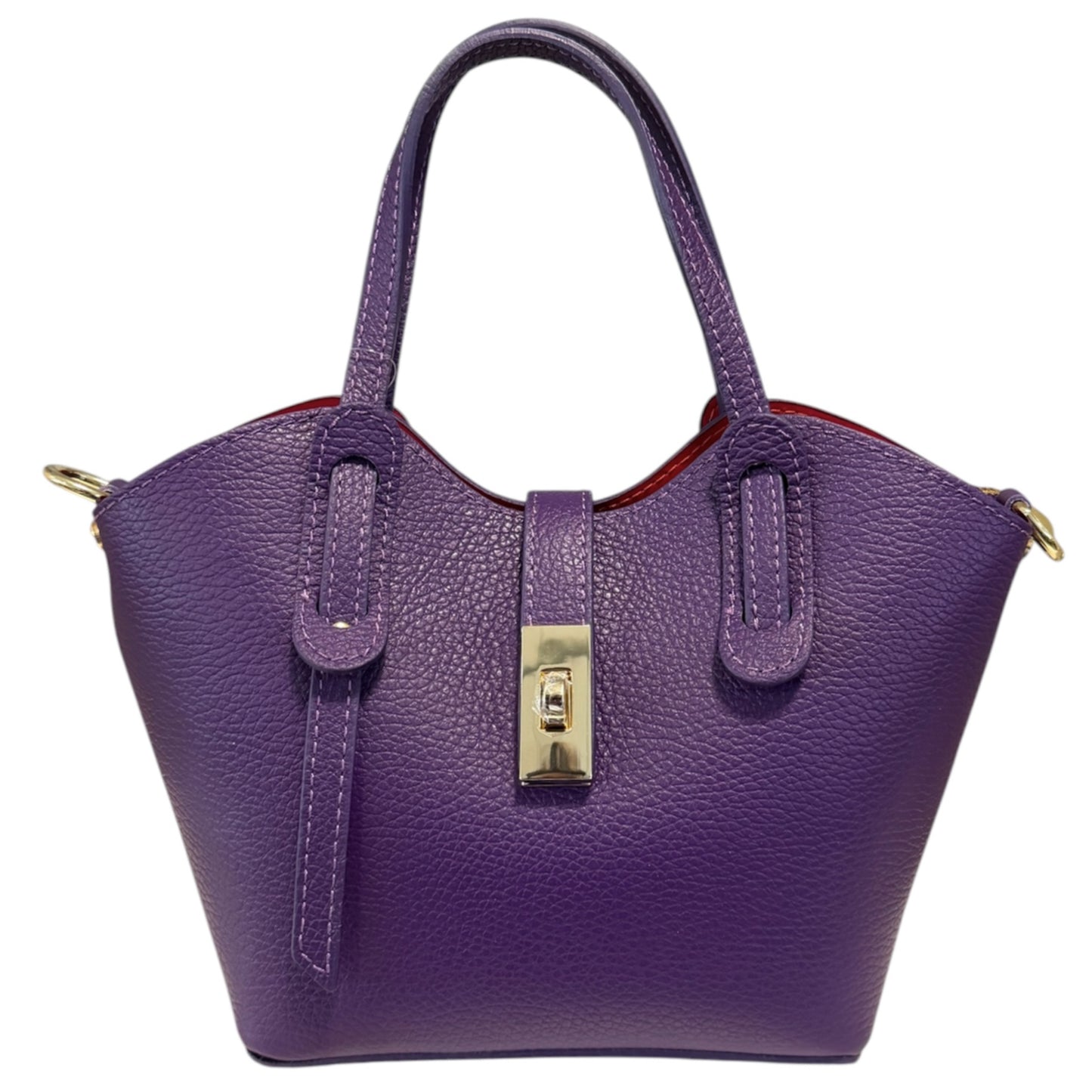 Modarno Borsetta donna a tracolla 'Isabella' in vera Pelle 18x10x20 cm