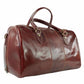 Modarno Borsone viaggio in pelle da uomo e donna borsa viaggio e borsa sport tinta unita in Vera Pelle Made in Italy