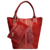 Modarno Borsa donna a mano in camoscio Effetto Cocco 26x16x35 cm