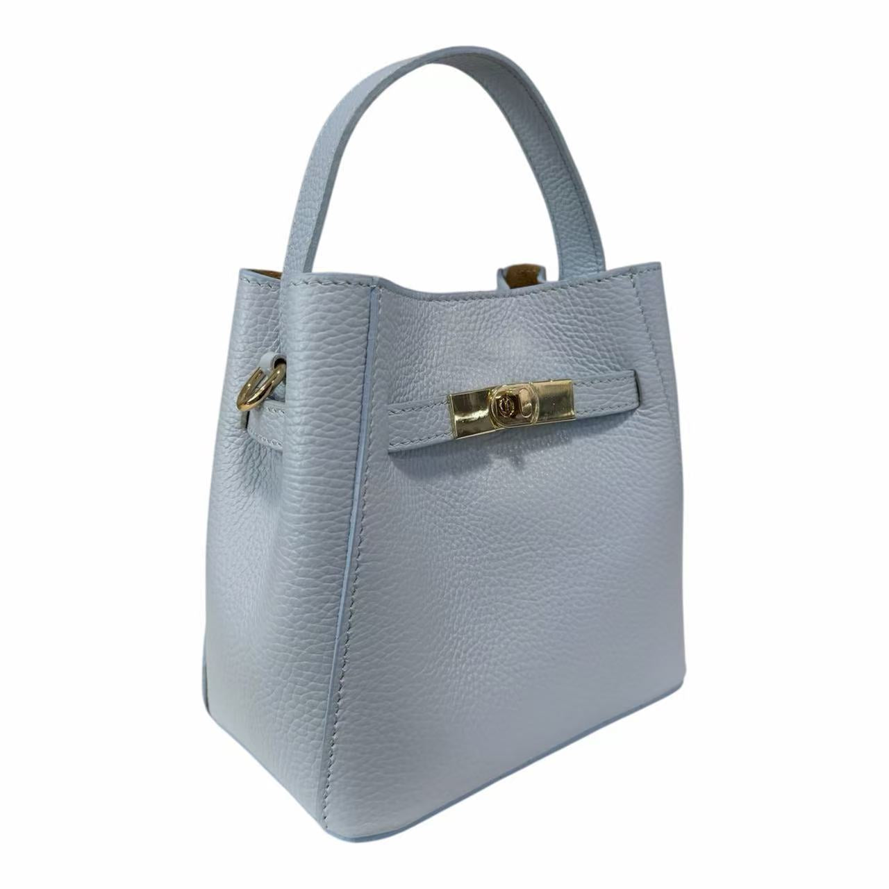 Modarno Borsetta Donna a mano Artimina in vera pelle 18x11x18 cm