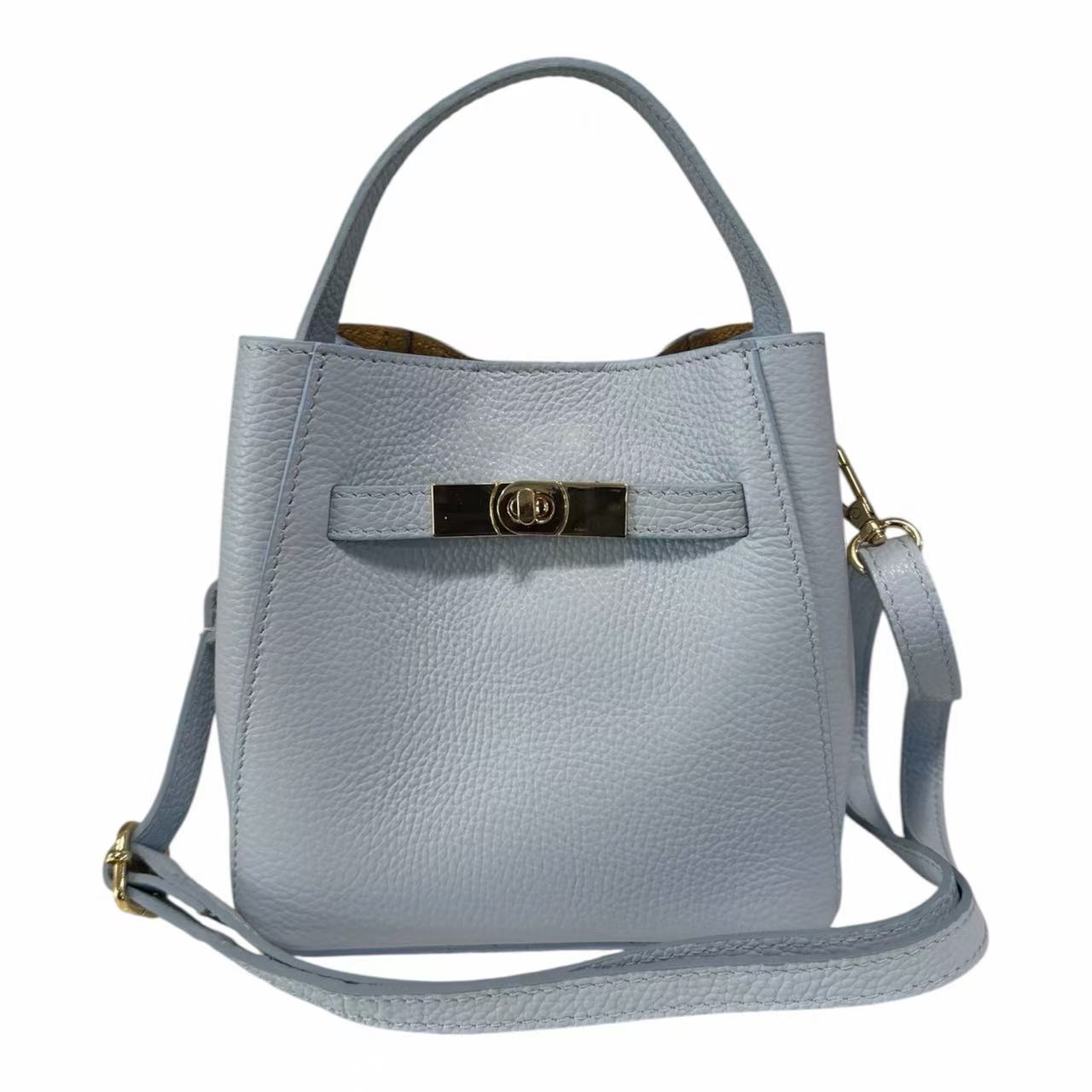 Modarno Borsetta Donna a mano Artimina in vera pelle 18x11x18 cm