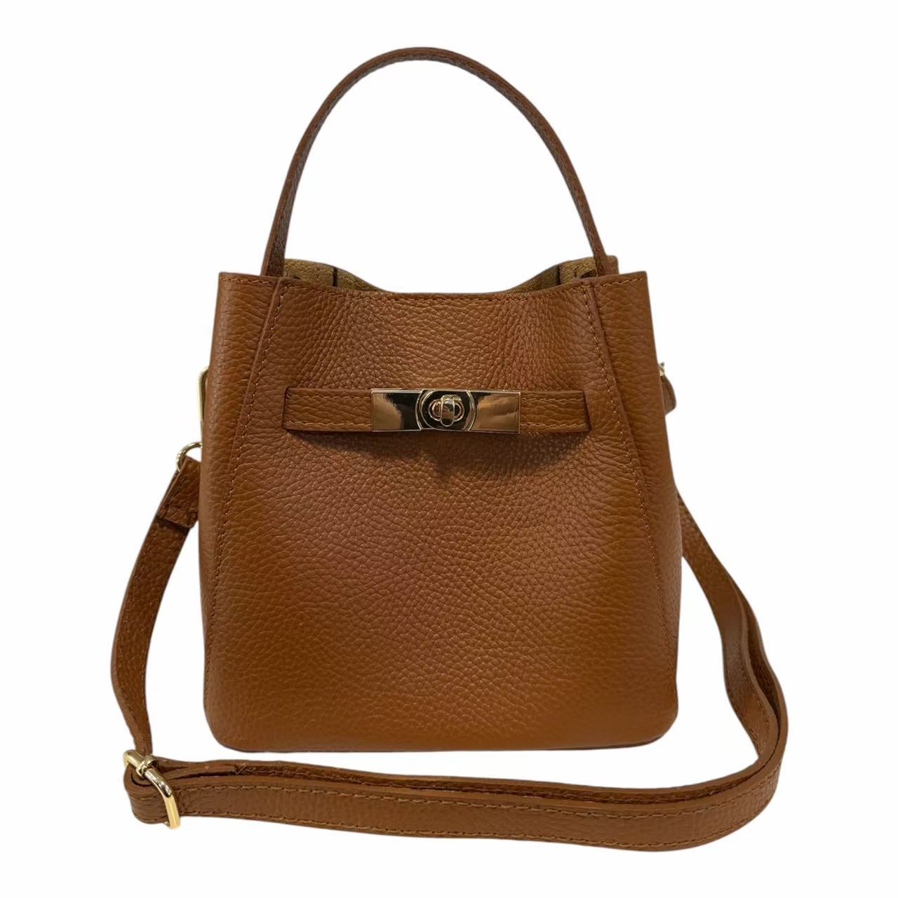 Modarno Borsetta Donna a mano Artimina in vera pelle 18x11x18 cm
