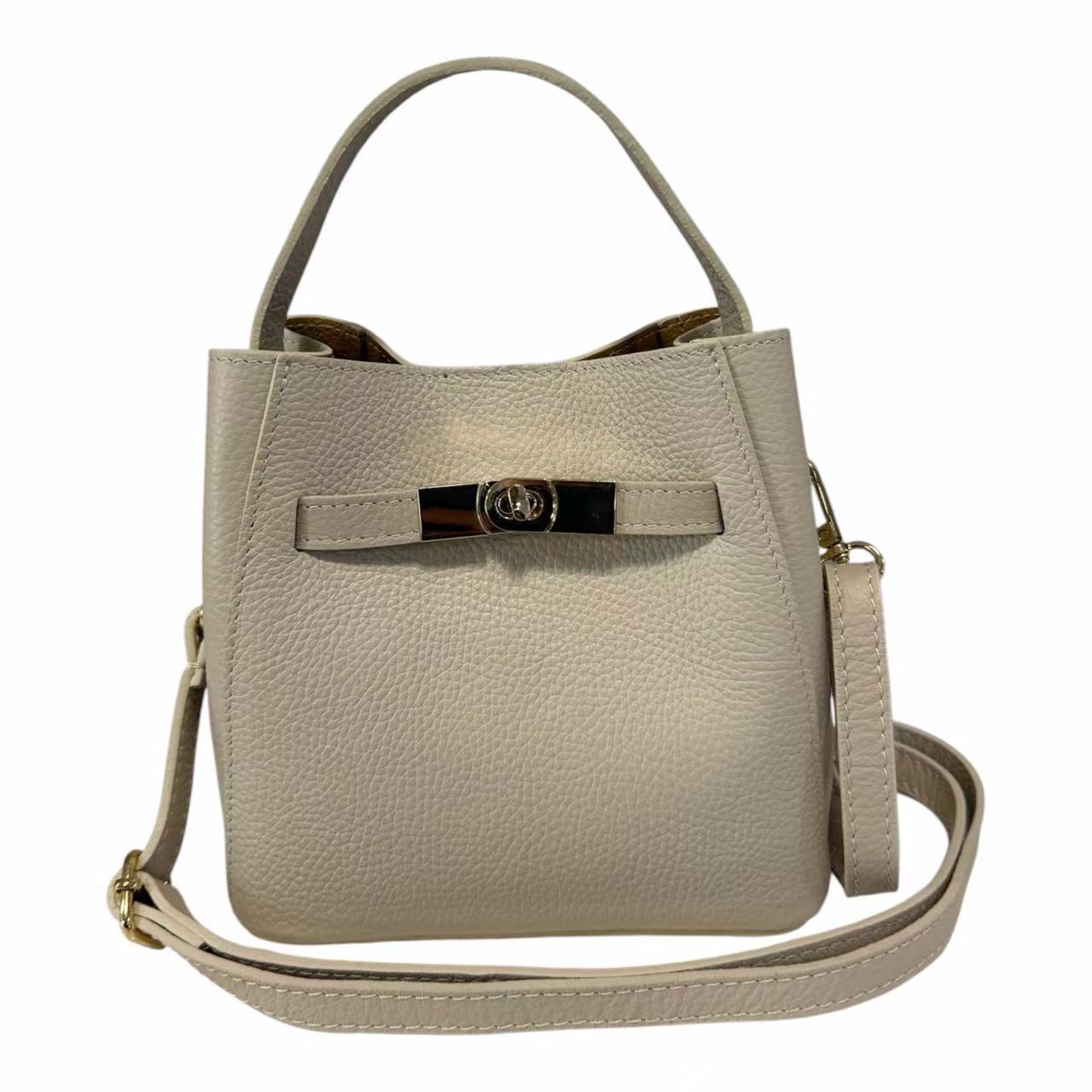 Modarno Borsetta Donna a mano Artimina in vera pelle 18x11x18 cm