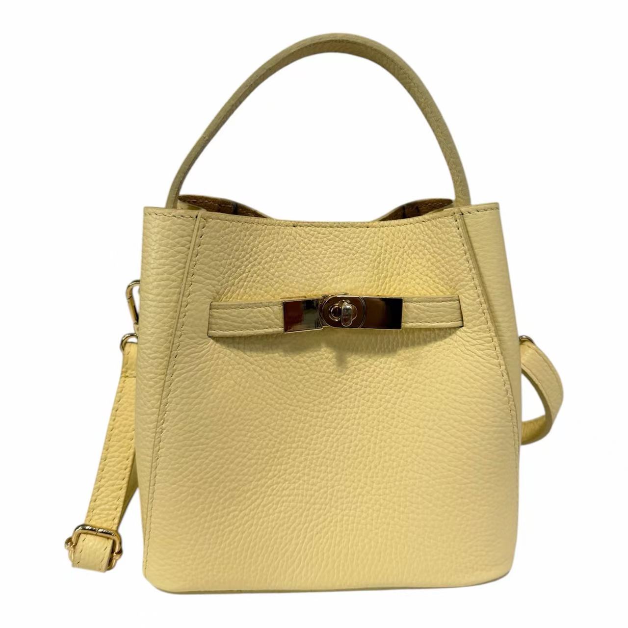 Modarno Borsetta Donna a mano Artimina in vera pelle 18x11x18 cm