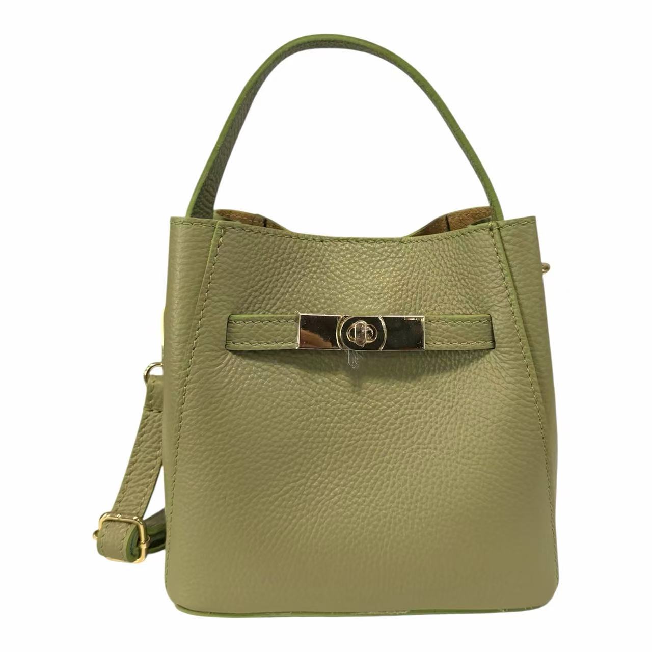 Modarno Borsetta Donna a mano Artimina in vera pelle 18x11x18 cm