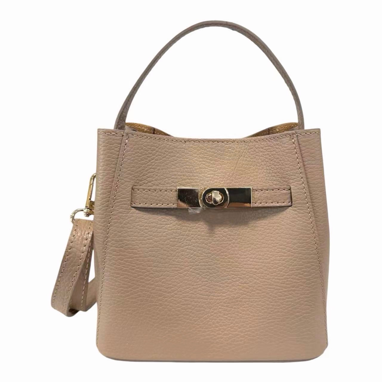 Modarno Borsetta Donna a mano Artimina in vera pelle 18x11x18 cm