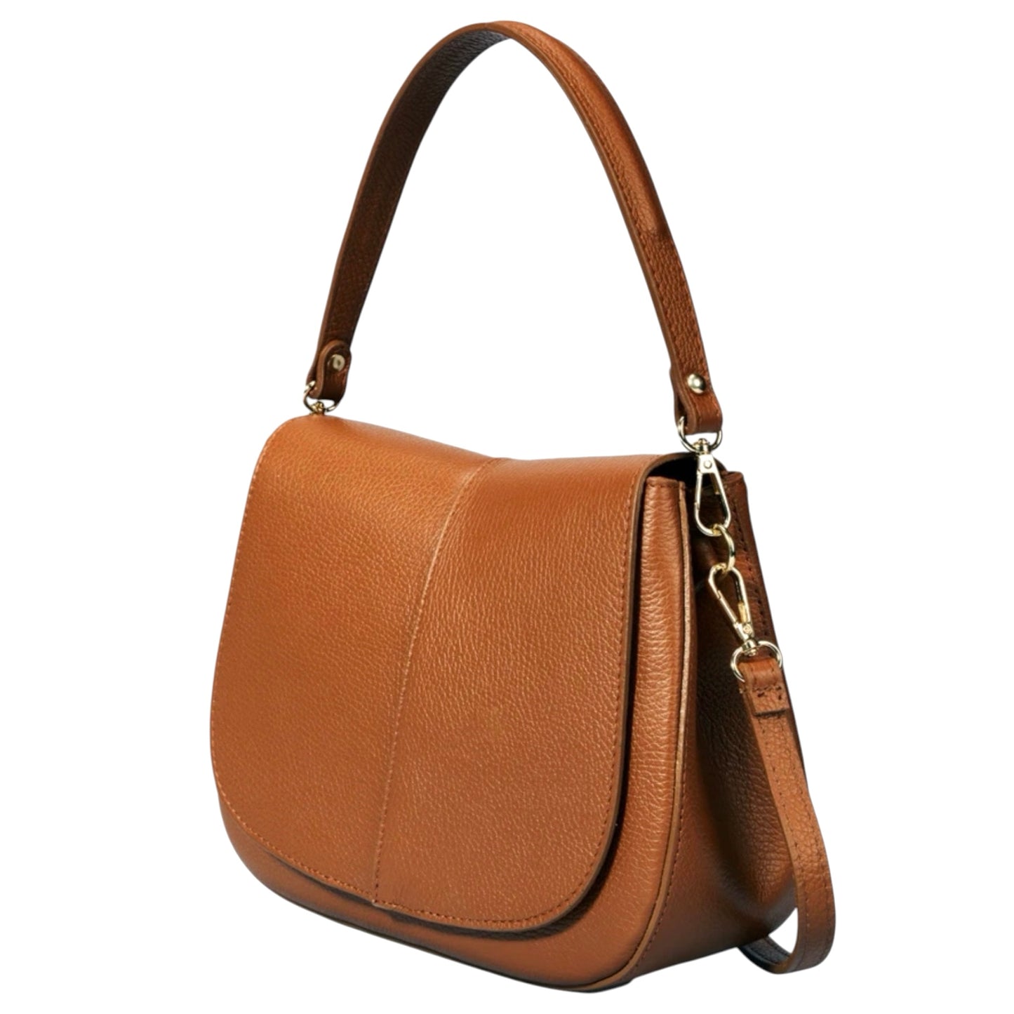 Modarno Borsa donna a Spalla in vera pelle "Peach" 27x9x21 cm