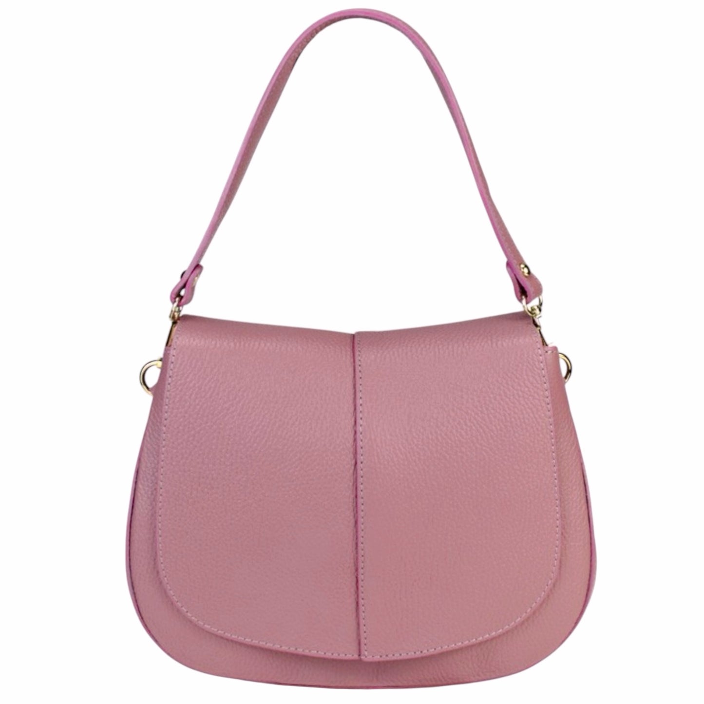 Modarno Borsa donna a Spalla in vera pelle "Peach" 27x9x21 cm