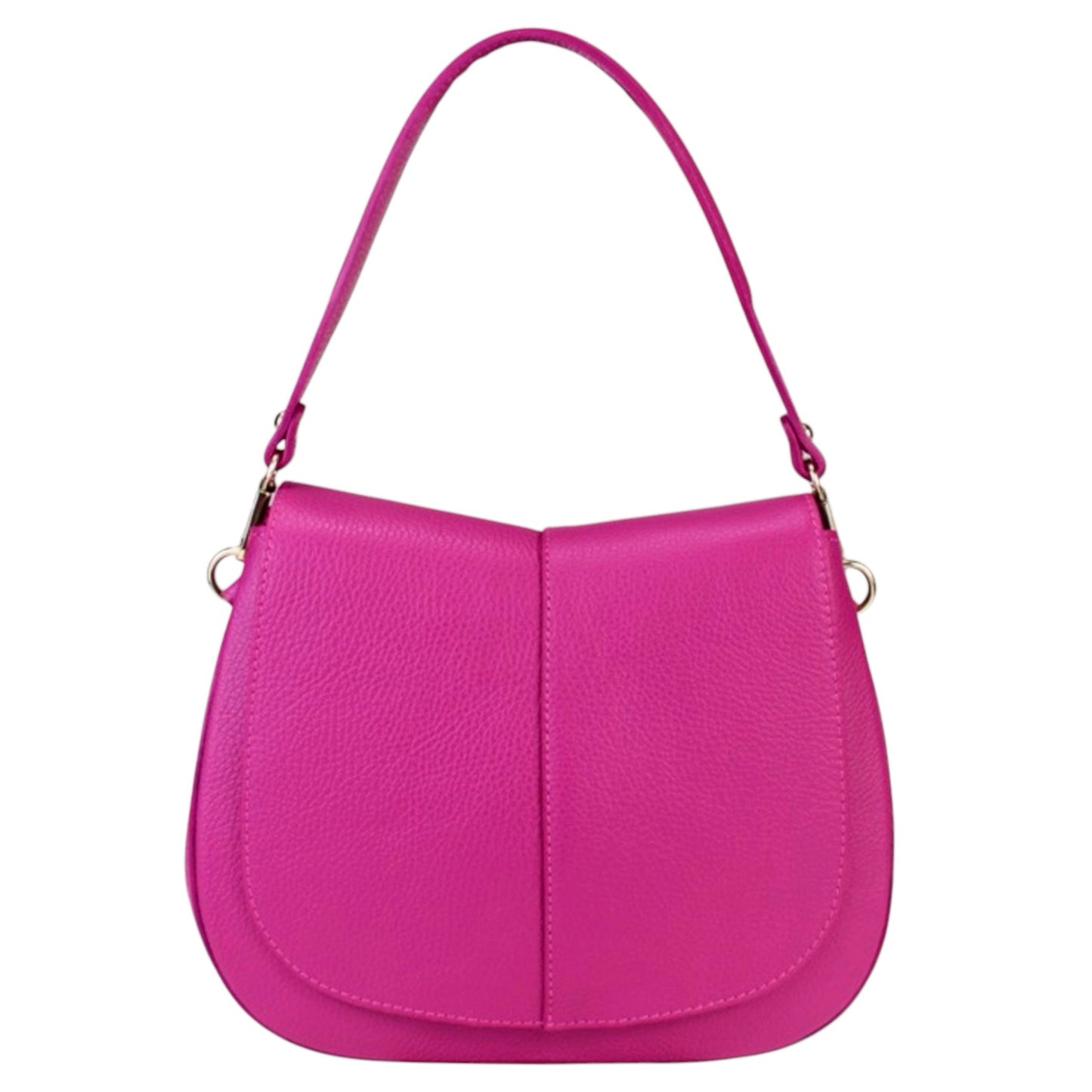 Modarno Borsa donna a Spalla in vera pelle "Peach" 27x9x21 cm